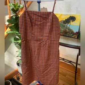 American eagle outfitters plaid dress, size S